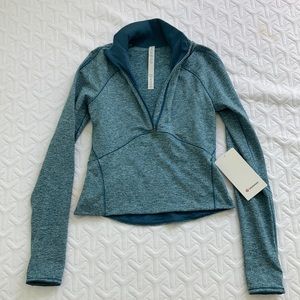 Lululemon cropped 1/4 zip - brand new with tags!